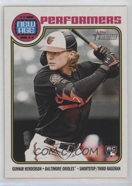 2023 Topps Heritage - New Age Performers #NA-15 - Gunnar Henderson
