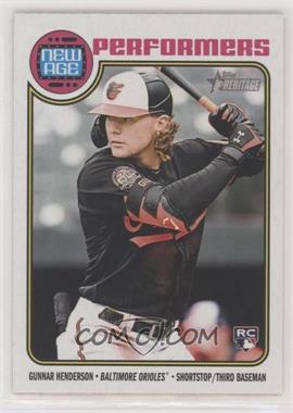 2023 Topps Heritage - New Age Performers #NA-15 - Gunnar Henderson