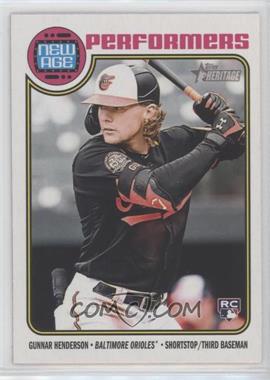 2023 Topps Heritage - New Age Performers #NA-15 - Gunnar Henderson