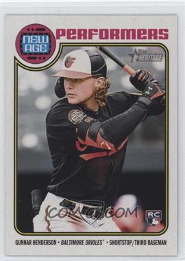 2023 Topps Heritage - New Age Performers #NA-15 - Gunnar Henderson