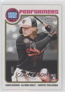 2023 Topps Heritage - New Age Performers #NA-15 - Gunnar Henderson