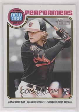 2023 Topps Heritage - New Age Performers #NA-15 - Gunnar Henderson