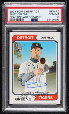 2023 Topps Heritage - Real One Autographs #ROA-RG - Riley Greene [PSA 10 GEM MT]