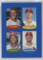 Bob Gibson, Matthew Liberatore, Lou Brock, Jordan Walker