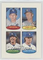 Don Sutton, Tommy John, Miguel Vargas, James Outman