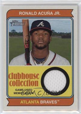 2023 Topps Heritage High Number - Clubhouse Collection Relics #CCR-RA - Ronald Acuña Jr.