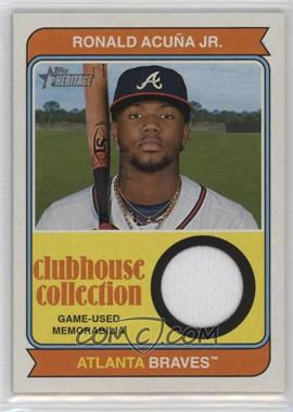 2023 Topps Heritage High Number - Clubhouse Collection Relics #CCR-RA - Ronald Acuña Jr.