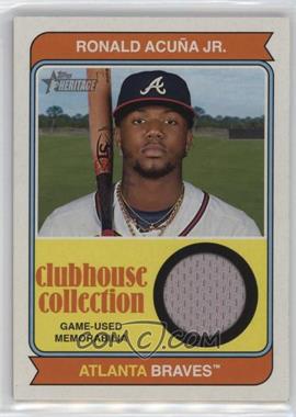 2023 Topps Heritage High Number - Clubhouse Collection Relics #CCR-RA - Ronald Acuña Jr.