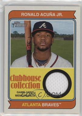 2023 Topps Heritage High Number - Clubhouse Collection Relics #CCR-RA - Ronald Acuña Jr.