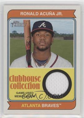 2023 Topps Heritage High Number - Clubhouse Collection Relics #CCR-RA - Ronald Acuña Jr.