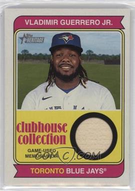 2023 Topps Heritage High Number - Clubhouse Collection Relics #CCR-VGJ - Vladimir Guerrero Jr.