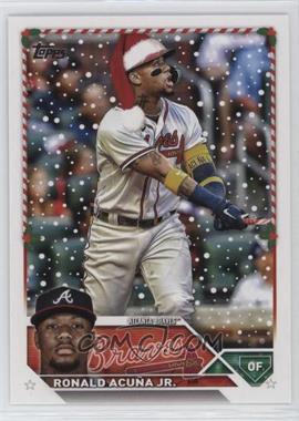 2023 Topps Holiday - [Base] #H43.2 - SP - Variation - Ronald Acuña Jr.