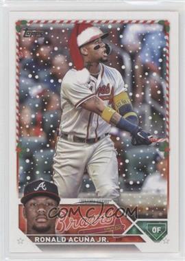 2023 Topps Holiday - [Base] #H43.2 - SP - Variation - Ronald Acuña Jr.