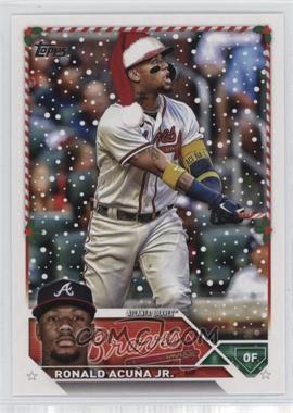 2023 Topps Holiday - [Base] #H43.2 - SP - Variation - Ronald Acuña Jr.