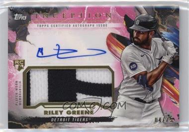 2023 Topps Inception - Inception Autograph Patch - Magenta #IAP-RG - Riley Greene /75