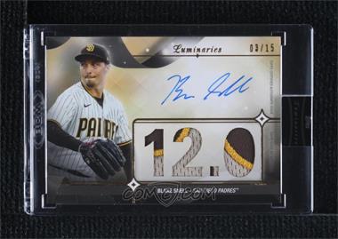 2023 Topps Luminaries - Masters of the Mound Autograph Patches #MOMAP-BS - Blake Snell /15 [Uncirculated]
