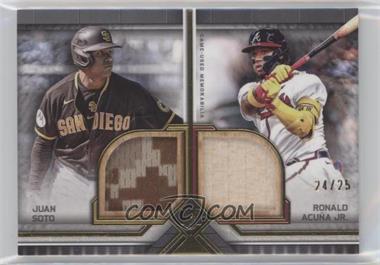 2023 Topps Museum Collection - Dual Meaningful Material Relics - Gold #DMMR-SA - Ronald Acuña Jr., Juan Soto /25