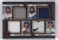 Clayton Kershaw, Tyler Anderson, Tony Gonsolin, Walker Buehler #/99