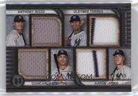 Giancarlo Stanton, Anthony Rizzo, Aaron Judge, Gleyber Torres #/99