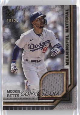 2023 Topps Museum Collection - Meaningful Material Relics - Gold #MMR-MB - Mookie Betts /25