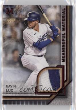 2023 Topps Museum Collection - Meaningful Material Relics - Ruby #MMR-GL - Gavin Lux /10