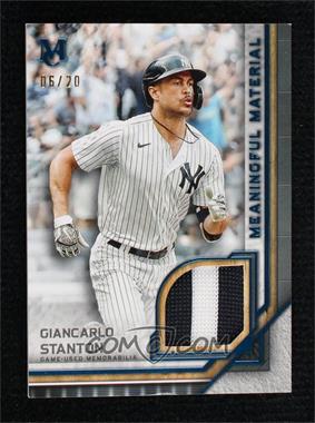 2023 Topps Museum Collection - Meaningful Material Relics - Sapphire #MMR-GST - Giancarlo Stanton /20