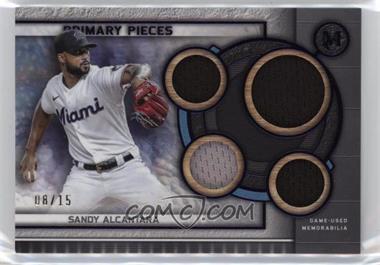 2023 Topps Museum Collection - Single-Player Primary Pieces Quad Relics - Amethyst #SPPPQR-SA - Sandy Alcantara /15