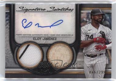 2023 Topps Museum Collection - Single-Player Signature Swatches Dual Relic Autographs #SWDRA-EJ - Eloy Jiménez /299