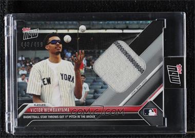 2023 Topps Now - [Base] - Event-Worn Jersey Relic #472A - Victor Wembanyama /499 [Uncirculated]