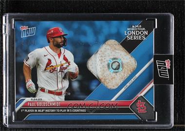 2023 Topps Now - [Base] - Game-Used Base Relic - Blue #487B - London Series - Paul Goldschmidt /49 [Uncirculated]