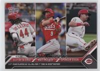 Elly De La Cruz, Matt McLain, Spencer Steer #/3,258