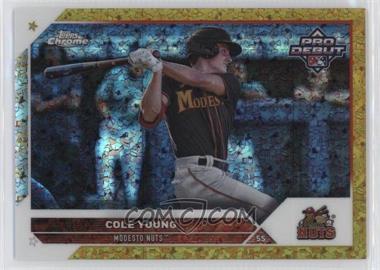 2023 Topps Pro Debut - Chrome - Gold Mini-Diamond Refractor #PDC-33 - Cole Young /50
