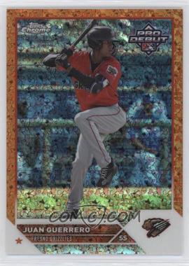 2023 Topps Pro Debut - Chrome - Orange Mini-Diamond Refractor #PDC-158 - Juan Guerrero /25