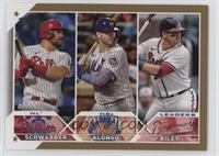 League Leaders - Kyle Schwarber, Pete Alonso, Austin Riley #/2,023