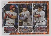 League Leaders - Kyle Schwarber, Pete Alonso, Austin Riley #/299