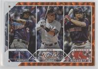 League Leaders - Luis Arraez, Aaron Judge, Xander Bogaerts #/299