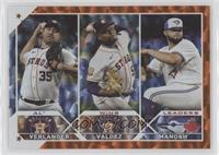 League Leaders - Framber Valdez, Justin Verlander, Alek Manoah #/299