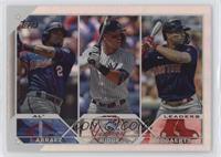 League Leaders - Luis Arraez, Aaron Judge, Xander Bogaerts [EX to NM]