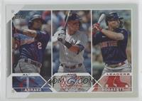 League Leaders - Luis Arraez, Aaron Judge, Xander Bogaerts