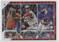 League Leaders - Alek Manoah, Justin Verlander, Dylan Cease #/199