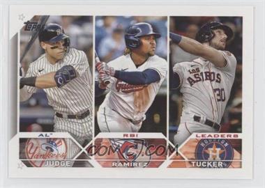 2023 Topps Series 1 - [Base] #241 - League Leaders - Kyle Tucker, José Ramírez, Aaron Judge