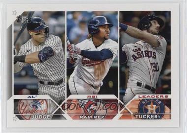 2023 Topps Series 1 - [Base] #241 - League Leaders - Kyle Tucker, José Ramírez, Aaron Judge