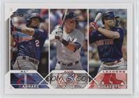 League Leaders - Luis Arraez, Aaron Judge, Xander Bogaerts