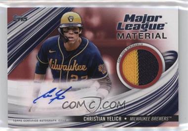 2023 Topps Series 1 - Major League Material Autographs - Red #MLMA-CY - Christian Yelich /25