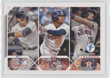 2023 Topps Series 1 1st Edition - [Base] #241 - League Leaders - Kyle Tucker, José Ramírez, Aaron Judge