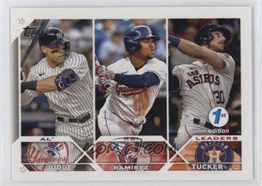 2023 Topps Series 1 1st Edition - [Base] #241 - League Leaders - Kyle Tucker, José Ramírez, Aaron Judge