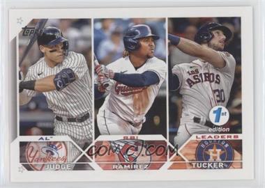 2023 Topps Series 1 1st Edition - [Base] #241 - League Leaders - Kyle Tucker, José Ramírez, Aaron Judge