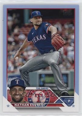 2023 Topps Series 2 - [Base] - Father's Day Powder Blue #341 - Nathan Eovaldi /50
