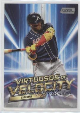 2023 Topps Stadium Club - Virtuosos of Velocity #VV-7 - Ronald Acuña Jr.