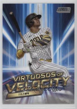 2023 Topps Stadium Club - Virtuosos of Velocity #VV-8 - Juan Soto